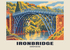 Ironbridge — Retro Railway Art Print