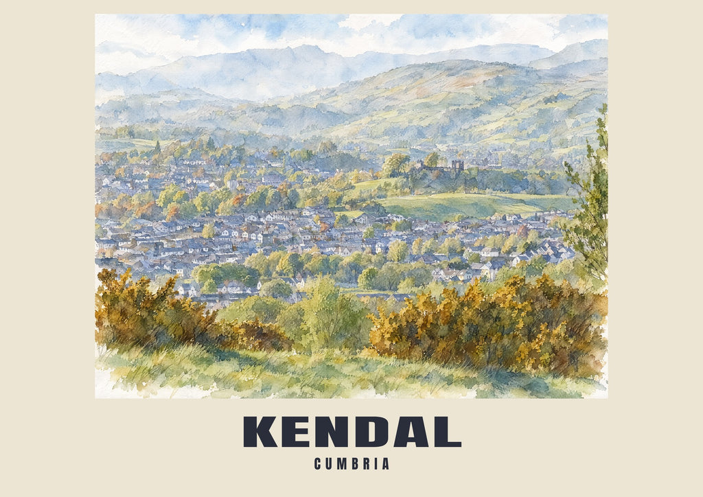 Kendal — English Watercolour Art Print