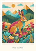 Hello Sunshine — Mountain Meadow Children’s Art Print