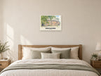 Knutsford — English Watercolour Art Print at A2, as a poster, above a bed