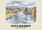 Pitlochry — English Watercolour Art Print