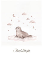 Shine Bright — Polar Starlight Nursery Print