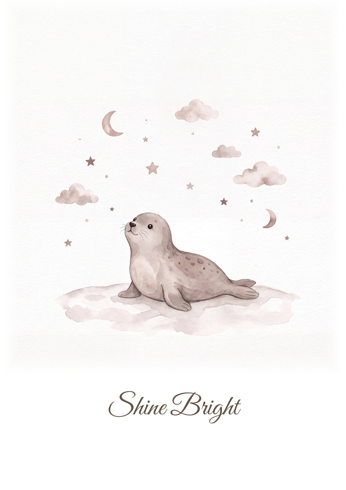 Shine Bright — Polar Starlight Nursery Print
