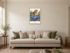 Find Your Path — Wild Earth Children’s Art Print at A2, in a natural wood frame, in a sitting room