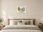 Beaumaris — English Watercolour Art Print at A2, as a poster, above a bed
