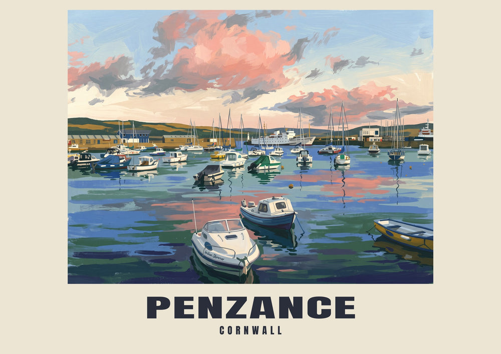 Penzance – Gouache-Kunstdruck