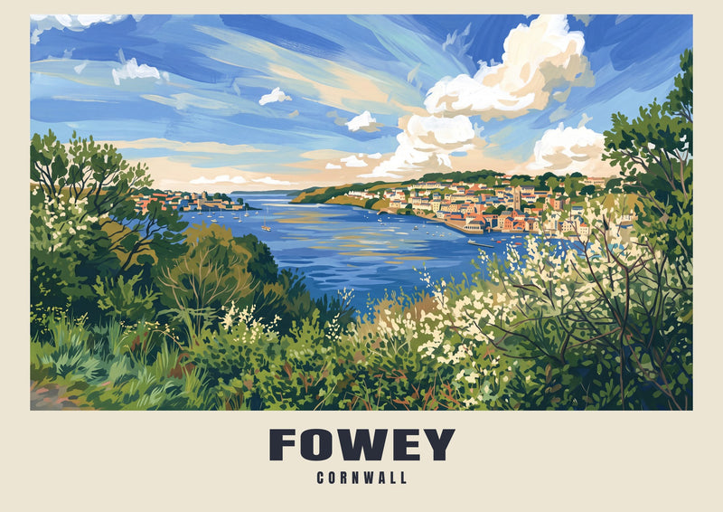 Fowey — Artystyczny wydruk gwaszem