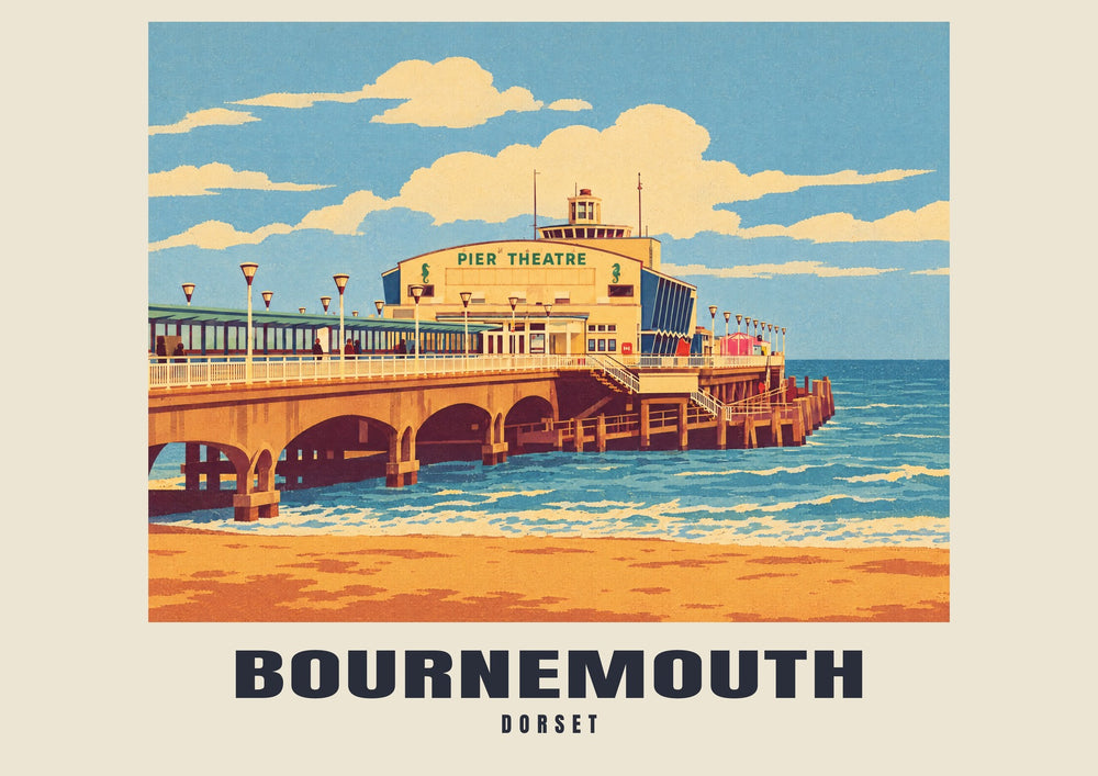 Bournemouth — Retro Railway Art Print