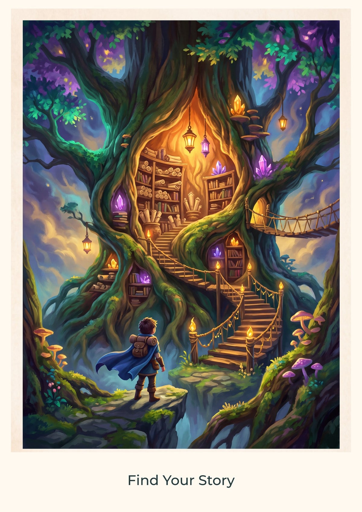 Find Your Story — Quest Beyond Children’s Art Print