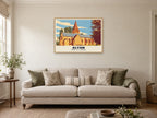 Church of St Lawrence, Alton Poster at A1, in a natural wood frame, in a sitting room