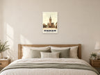 Town Hall, Annan, 1890s Heritage Print at A2, as a poster, above a bed