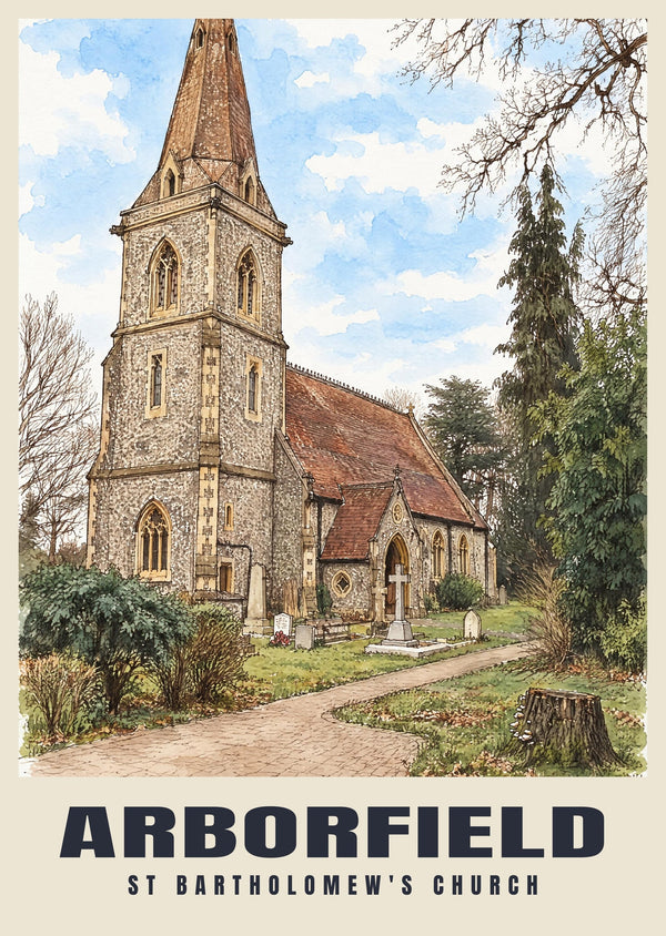 St Bartholomew's Church, Arborfield Poster