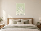 Bad Sachsa Street Map Poster at A1, as a poster, above a bed