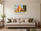 St Peter's Church, Barton-upon-Humber Poster at A1, in a natural wood frame, in a sitting room