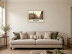 Royal Avenue, Belfast, 1890s Heritage Print at A2, in a natural wood frame, in a sitting room
