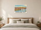 Royal Border Bridge, Berwick-upon-Tweed Poster at A1, as a poster, above a bed