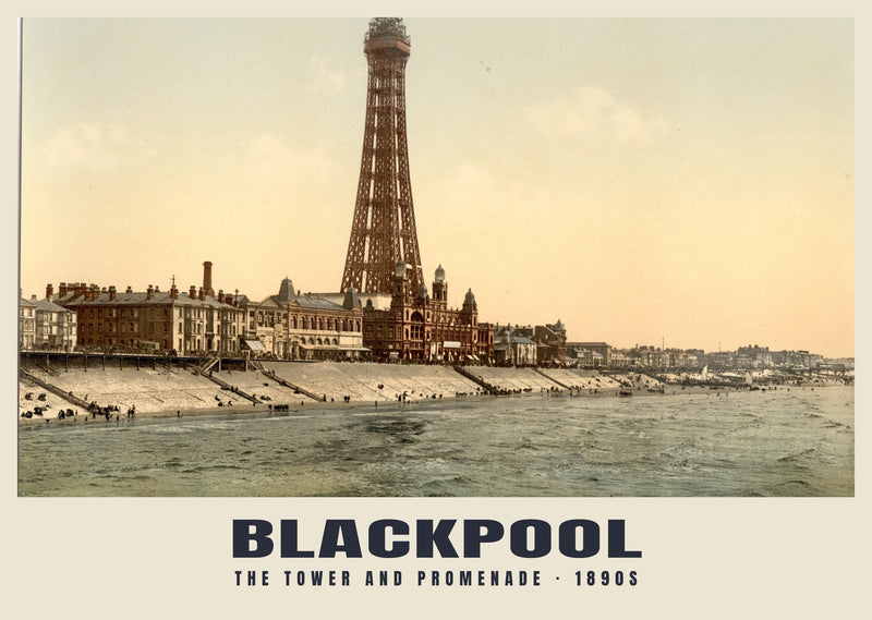 The Tower and Promenade, Blackpool, c. 1890–1900 Heritage Print