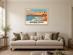 Bognor Regis Pier Poster at A1, in a natural wood frame, in a sitting room