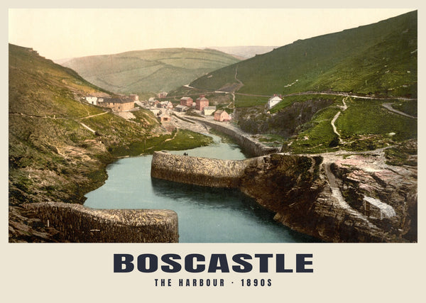 The Harbour, Boscastle, c. 1890–1900 Heritage Print