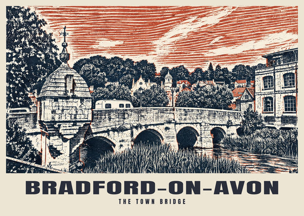 The Town Bridge, Bradford-on-Avon Poster