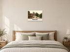 College Green, Bristol, 1890s Heritage Print at A2, as a poster, above a bed