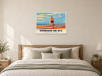 Burnham-on-Sea Low Lighthouse Poster at A1, as a poster, above a bed