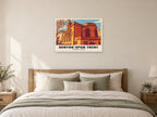 St Modwen's Church, Burton upon Trent Poster at A1, as a poster, above a bed