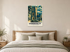 St Tarcisius Church, Camberley Poster at A1, as a poster, above a bed