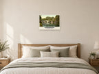 Clare Bridge, Cambridge, 1890s Heritage Print at A2, as a poster, above a bed