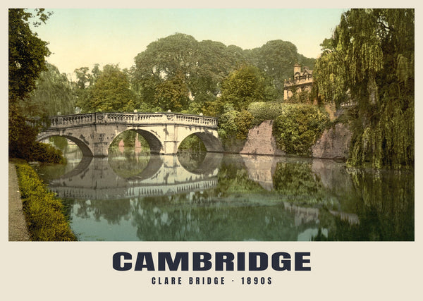 Clare Bridge, Cambridge, c. 1890–1900 Heritage Print