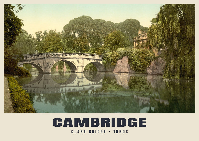 Clare Bridge, Cambridge, c. 1890–1900 Heritage Print