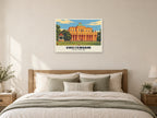 Pittville Pump Room, Cheltenham Poster at A1, as a poster, above a bed