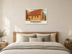 St Nicholas Chapel, Coggeshall Poster at A1, as a poster, above a bed