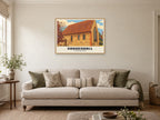 St Nicholas Chapel, Coggeshall Poster at A1, in a natural wood frame, in a sitting room