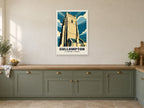 St Andrew’s Church, Cullompton Poster at A1, in a white frame, in a kitchen