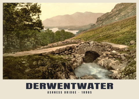 Ashness Bridge, Derwentwater, c. 1890–1900 Heritage Print