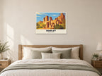 Dudley Castle Poster at A1, as a poster, above a bed