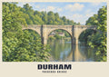 Prebends Bridge, Durham poster in the British Heritage style