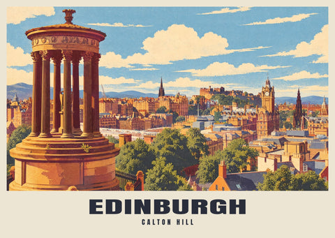 Affiche de Calton Hill, Édimbourg
