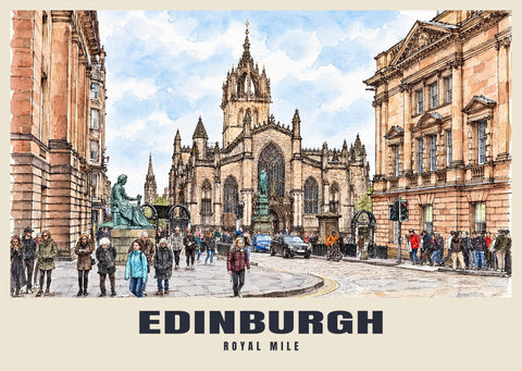 Affiche du Royal Mile, Édimbourg