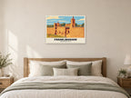 Framlingham Castle Poster at A1, as a poster, above a bed