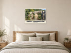 Rothern Bridge, Great Torrington Poster at A1, as a poster, above a bed