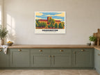 St Mary's Collegiate Church, Haddington Poster at A1, in a white frame, in a kitchen