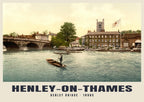 Henley-on-Thames poster, Henley Bridge · 1890s
