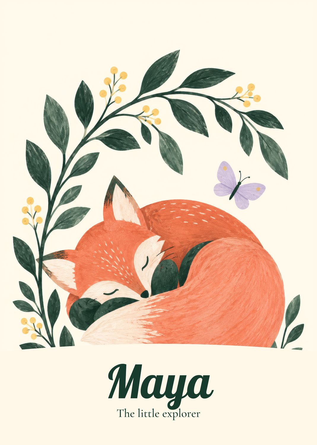 My Woodland Adventure — sample lettering