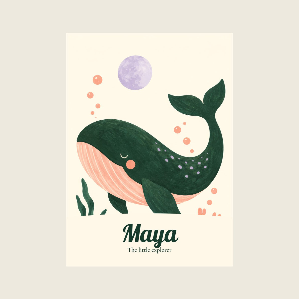 My Ocean Adventure — sample lettering