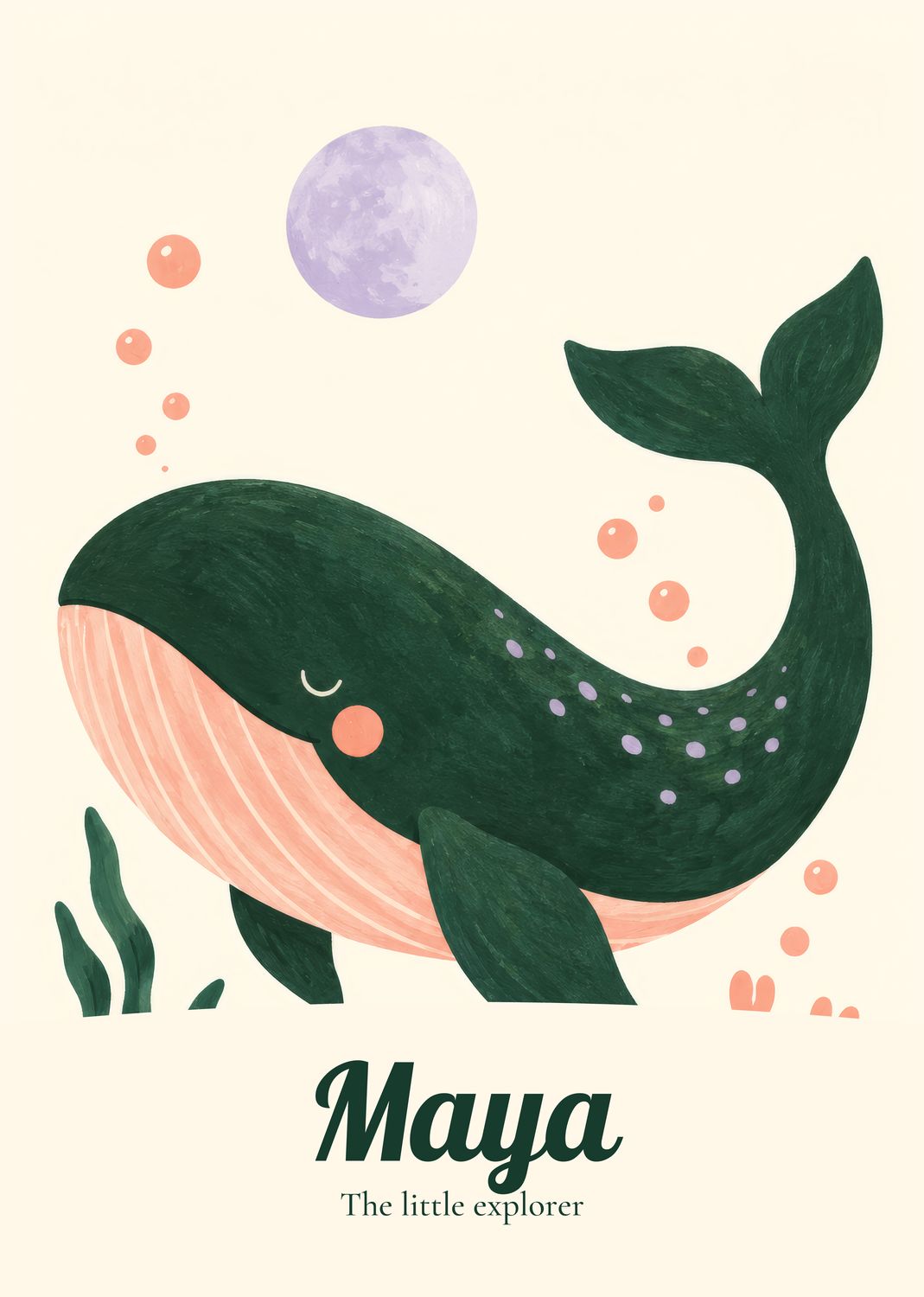 My Ocean Adventure — sample lettering