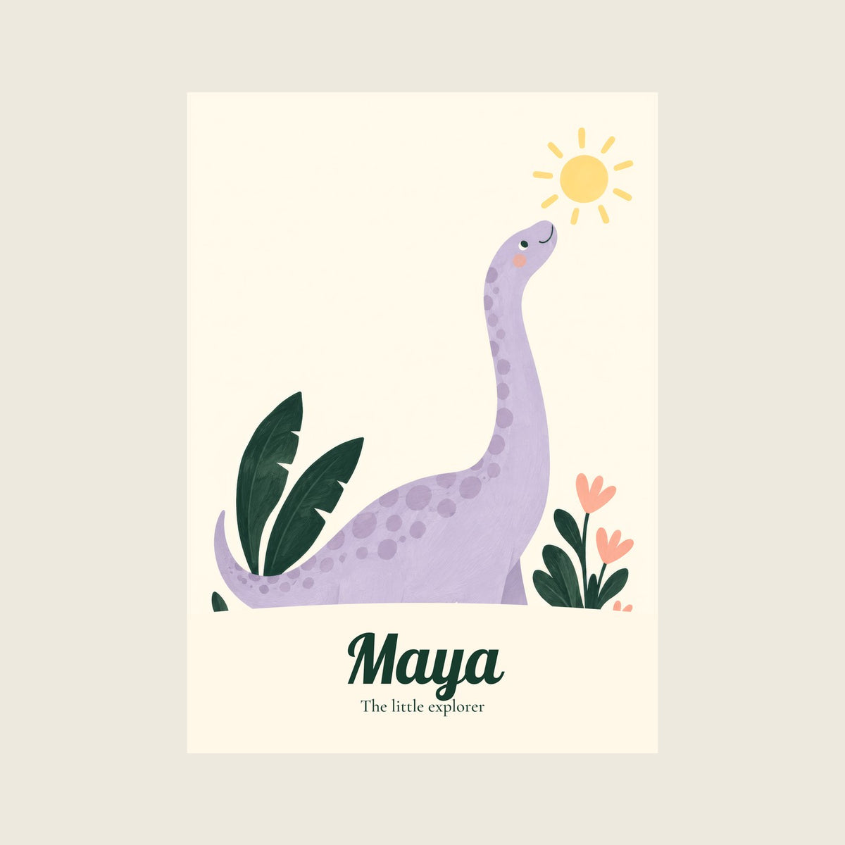My Dinosaur Adventure — sample lettering