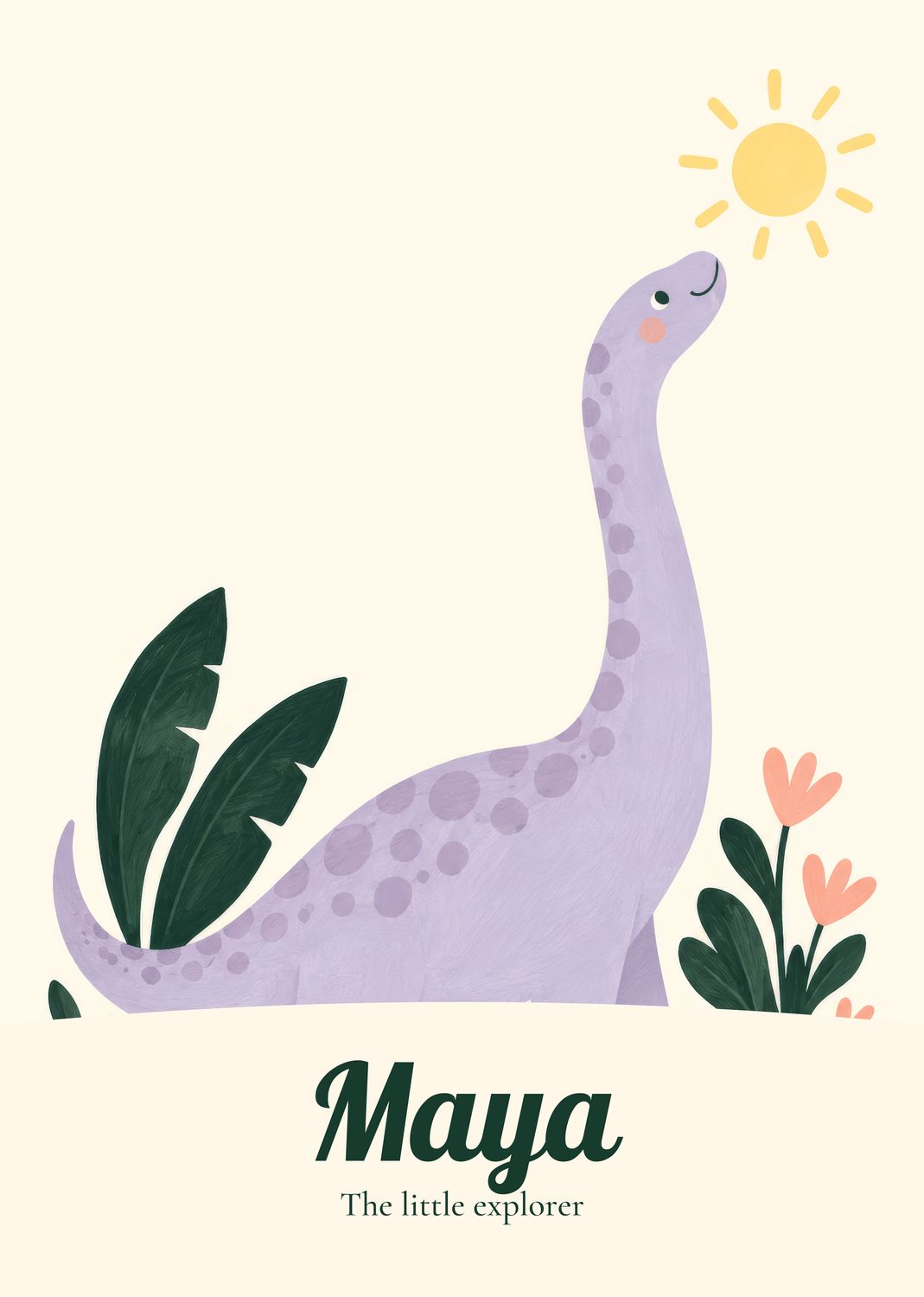 My Dinosaur Adventure — sample lettering