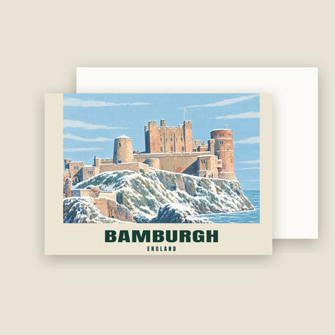 Weihnachtskarten „Bamburgh Castle“ (10er-Pack)